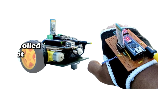 Gesture Controlled Robot - Hand gesture control